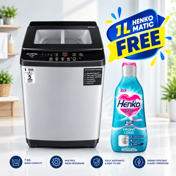 Akaritek AK-TPI80 8Kg Top Load Washing Machine - Available at AfnoBazar Nepal