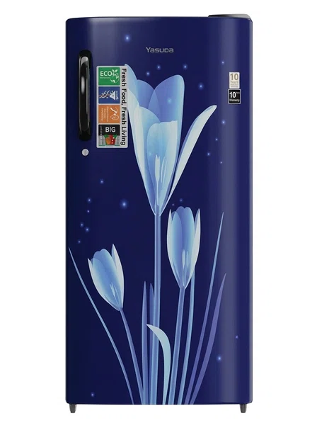 Yasuda YHDC200MLN 200 Litre Single Door Refrigerator, Marine Lily