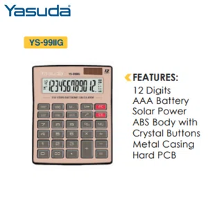 Yasuda 12 Digit Calculator-YS-99IIG