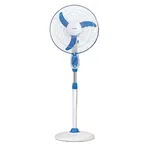 Yasuda 16" High Speed Stand Fan Blue and White YS-ST940H B image 1