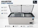 Akaritek AK-DFC300D 300ltr Hard Top dual temperature - Available at AfnoBazar Nepal
