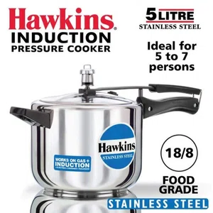 Hawkins 5.0 ltrs HSS50 Stainless Steel Pressure Cooker - Available at AfnoBazar Nepal