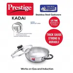 Prestige 37424 Triply Splendor Cookware Kadai induction base with Glass lid 240mm - Available at AfnoBazar Nepal