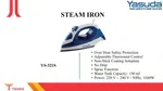 Yasuda Iron YS-321S 1600 Watt Steam Iron image 2