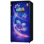 Akaritek 200 Litre Single Door Maroon Floral Refrigerator AK-RS200ME - Available at AfnoBazar Nepal