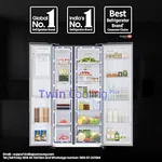 Samsung 633 ltrs Frost Free, Convertible 5-IN-1 Digital Inverter, Side By Side Refrigerator Water & Ice Dispenser RS78C8543SLIM - Available at AfnoBazar Nepal