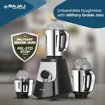 Bajaj 410630 Mixer Grinder 4 Jar 1000W Military Series Evoque - Available at AfnoBazar Nepal