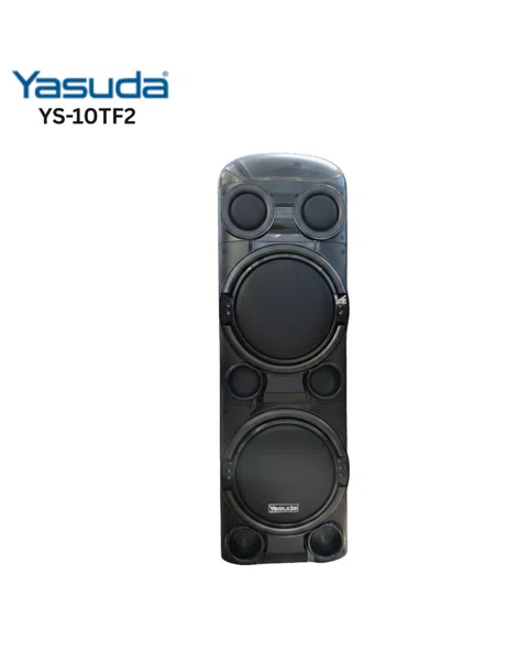 Yasuda Speaker YS-10TF2 10X2" Powerful Dual Woofer Trolley Speaker with Dynamic Lighting
