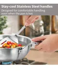 Hawkins PSNK15G 1.5 Ltr Triply SS IC Honeycomb Kadai with Glass Lid - Available at AfnoBazar Nepal