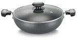 Prestige 36864 24 CM Hard Anodized Kadai Induction Base with Glass Lid - Available at AfnoBazar Nepal