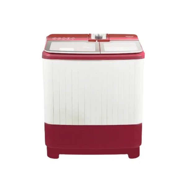 Panasonic 8 kg Semi Automatic Machine in Red and White NA-W80L7RNP - Available at AfnoBazar Nepal