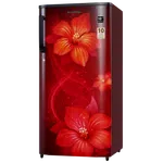 Akaritek 190 Litre Single Door Red Floral Refrigerator AK-RSG190RF - Available at AfnoBazar Nepal