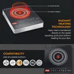 Prestige 42324 PIRC 2.0 - Infrared Induction Cooktop - 2000W - Available at AfnoBazar Nepal