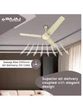 Bajaj Ceiling Fan 281012 Durato Deco 12S1 1200MM Bianco - Available at AfnoBazar Nepal