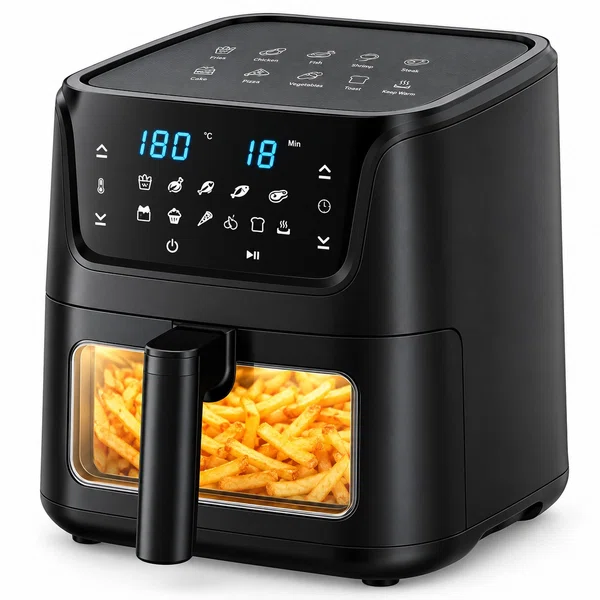 Yasuda 6 Ltr Digital Air Fryer with Display Window YS-AF601