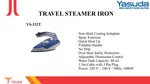Yasuda Iron YS-332T 1000 Watt Travel Steam Iron image 2