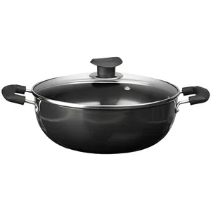 Prestige 30728 3.5 Ltr Non Stick Kadai IB with Glass Lid - Available at AfnoBazar Nepal