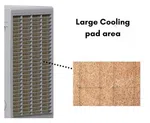 Symphony 45 litres Desert Air Cooler with Powerful Rust-proof +Air Fan, 3-Side Cooling Pads, Fully Closable Louvers Jumbo 45XL+ image 4