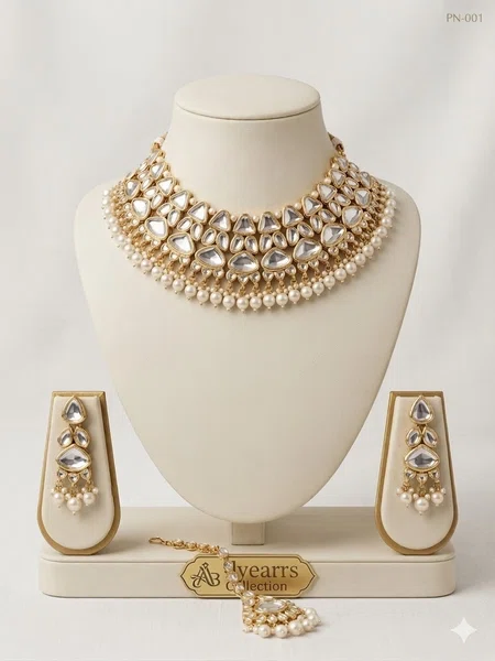 Premium Quality Kundan Jewellery Set - Available at AfnoBazar Nepal
