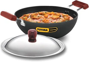 Hawkins 3.5 Litre Futura Non Stick Kadai with SS Lid INK35S - Available at AfnoBazar Nepal