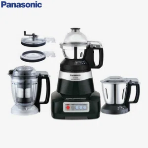 Panasonic MX-AE390BLK Monster 750W Black Mixer Grinder with 3 Stainless Steel Jars - Available at AfnoBazar Nepal