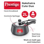 Prestige 20259 Nakshatra Svachh Cute HA Duo 2 Ltrs Pressure Cooker - Available at AfnoBazar Nepal