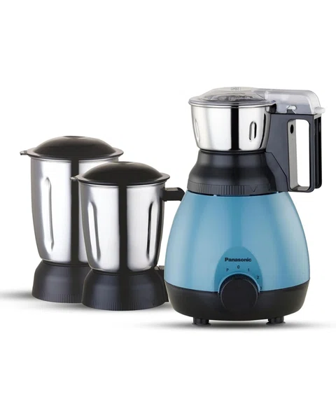 Panasonic Mixer Grinder MX-GN5003 Blue 750W Mixer Grinder 3 Steel Jars Trimax Series (Blue) - Available at AfnoBazar Nepal