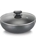 Prestige 36864 24 CM Hard Anodized Kadai Induction Base with Glass Lid - Available at AfnoBazar Nepal