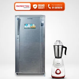Akaritek 180 Litre Single Door Refrigerator in Brushline Silver Color AK-RS180SH - Available at AfnoBazar Nepal