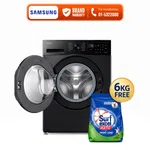 Samsung 9kg Inverter Motor Front Load Washing Machine with Simple UX (+Super Speed, AI Ecobubble) WW90DG6U24AXIM - Available at AfnoBazar Nepal