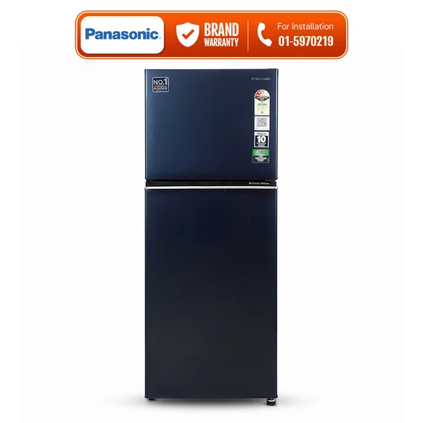 Panasonic 320 Litres Prime Convertible Double Door Refrigerators in Ocean Blue NR-TG338BPAX - Available at AfnoBazar Nepal