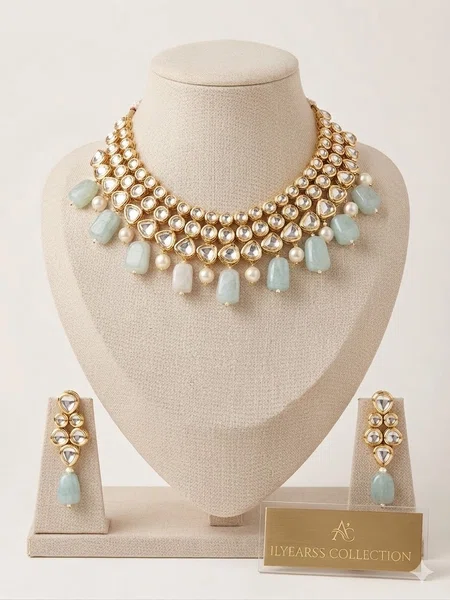 Premium Quality Moissanite Stone Jewellery Set - Available at AfnoBazar Nepal