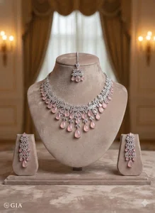 Premium Quality American Diamond Set - Available at AfnoBazar Nepal