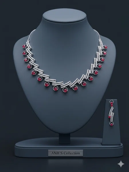 Premium Quality American Diamond Set - Available at AfnoBazar Nepal
