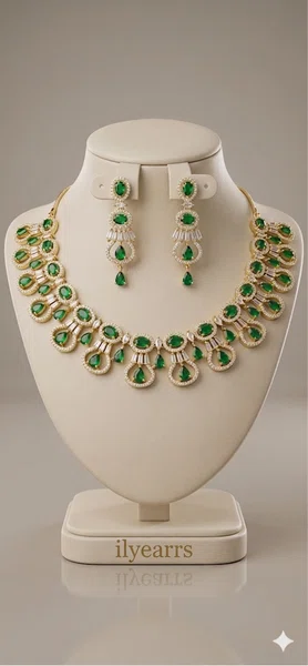 Premium Quality American Diamond Set - Available at AfnoBazar Nepal
