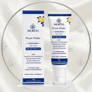 Dr Xcel Dual Filter+ Sunscreen Gel Cream SPF 50 PA++++ 75g - Available at AfnoBazar Nepal