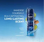 NIVEA MEN Fresh Active Deodorant Spray 150 ml – Long-Lasting Freshness - Available at AfnoBazar Nepal