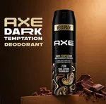 AXE Dark Temptation Mega Pack Body Spray Deodorant for Men 215ml | Smooth Chocolate Fragrance | Dual Action Technology - Available at AfnoBazar Nepal
