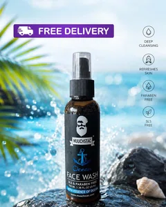 Muuchstac Ocean Face Wash For Man - Deep Cleansing, Refreshing Formula / SLS & Paraben Free / 100ml - Available at AfnoBazar Nepal