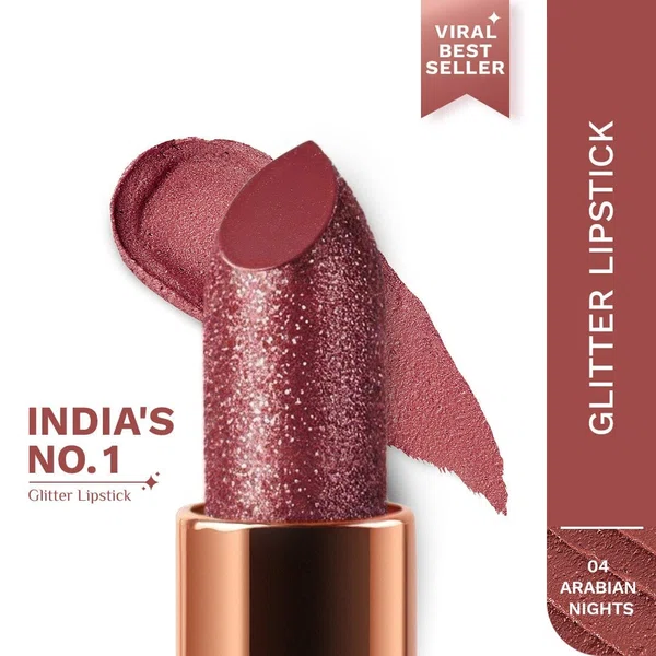 Pilgrim Dubai Bling Glitter Lipstick - Arabian Nites (4.2 g)