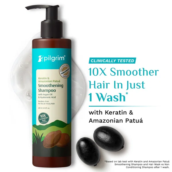 Pilgrim Keratin & Amazonian Patuá Smoothening Shampoo - 400 ml