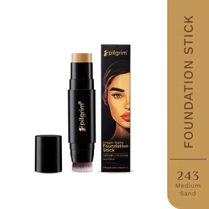 Pilgrim Dream Matte Foundation Stick with Built-in Brush - Medium Sand (10 g)