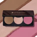Pilgrim Rosé Touch 3-in-1 Face Palette Blush, Highlighter & Contour - Sultry Romancé (12 g) image 2