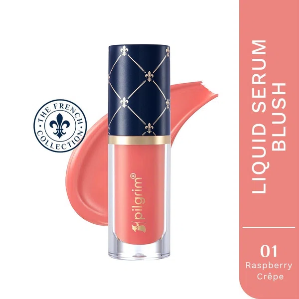 Pilgrim The French Collection Liquid Serum Blush - Raspberry Crêpe (5.5 g) - Available at AfnoBazar Nepal