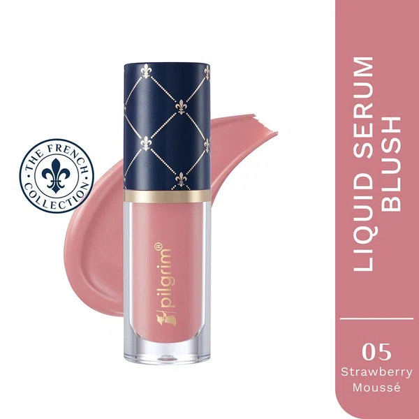 Pilgrim The French Collection Liquid Serum Blush - Strawberry Moussé (5.5 g) - Available at AfnoBazar Nepal