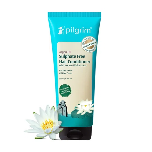 Pilgrim Argan Oil Hair Conditioner with White Lotus & Camellia - 200 ml - Available at AfnoBazar Nepal