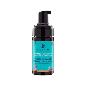 Pilgrim Volcanic Lava Ash Foaming Face Wash with Built-in Brush - 120 ml - Available at AfnoBazar Nepal