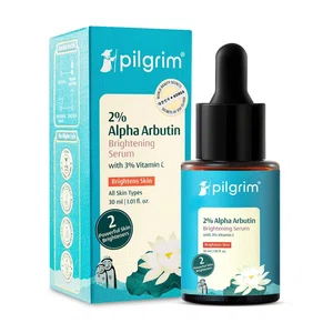 Pilgrim Alpha Arbutin & Vitamin C Brightening Serum - 30 ml - Available at AfnoBazar Nepal