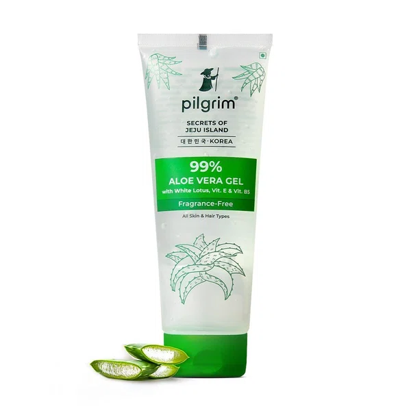 Pilgrim 99% Aloe Vera Gel for Face, Skin & Hair - 200 g - Available at AfnoBazar Nepal