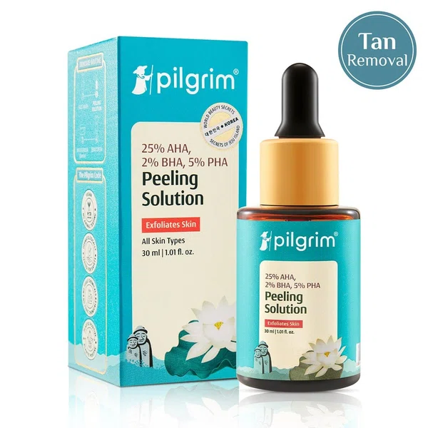 Pilgrim 25% AHA + 2% BHA + 5% PHA Peeling Solution - 30 ml - Available at AfnoBazar Nepal